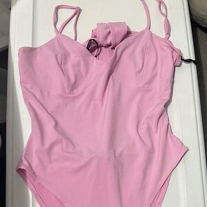 Pink Kids One Piece Swimsuit